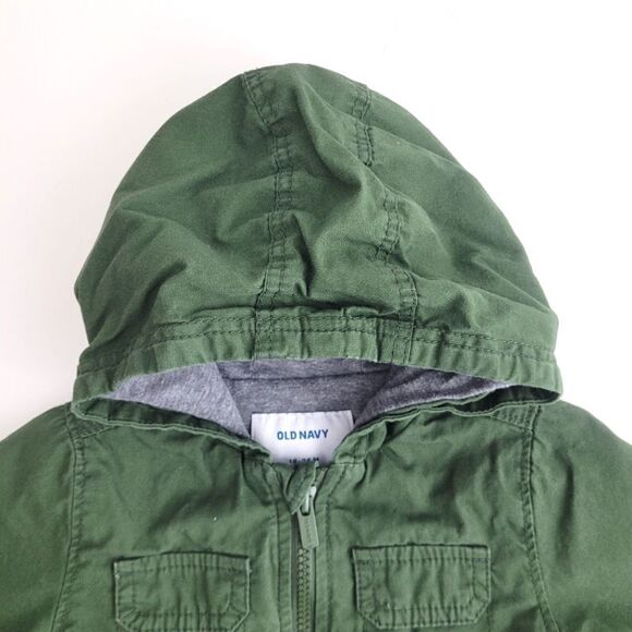 OLD NAVY 18-24mos toddler lined fatigues cargo jacket - Picture 2 of 5